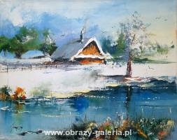 Alfred Anioł - Winter cottage